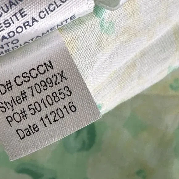 lanz of salzburg floral short Cap sleeve pockets long nightgown Plus Size 3X - Picture 11 of 11